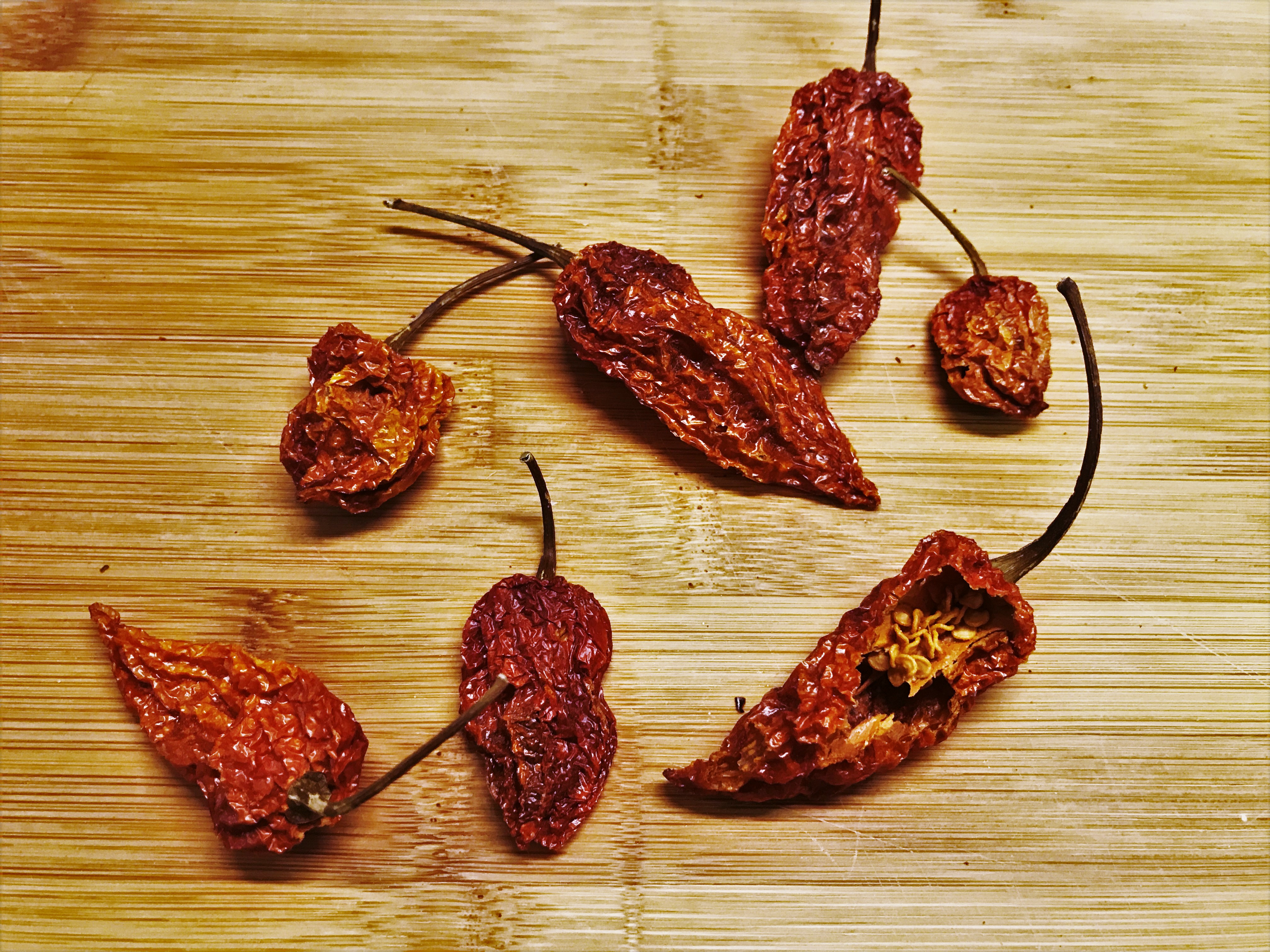 Dried Chilli Naga Bhut Jolokia Pods - Ghost Pepper Highest Quality - 200g 